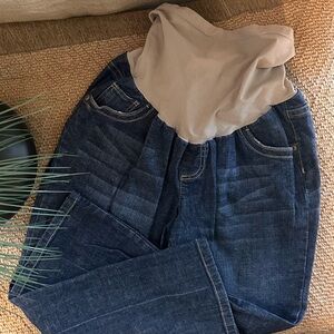 Womens Indigo Blue Maternity Jeans